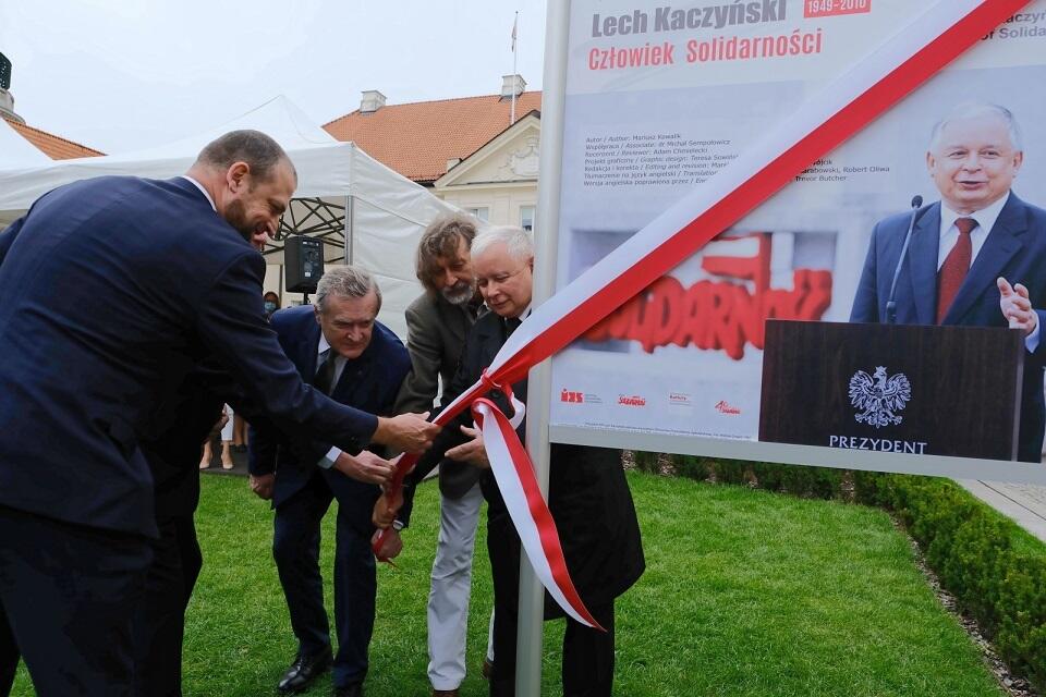 Otwarcie wystawy 'Lech Kaczyński. Człowiek Solidarności' / autor: PAP/Mateusz Marek