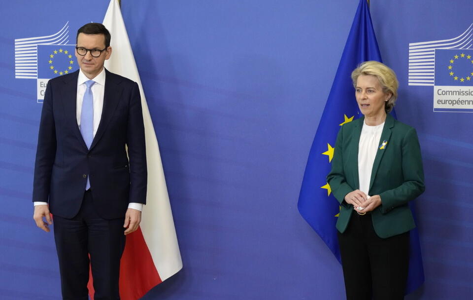 Morawiecki i von der Leyen / autor: PAP/EPA