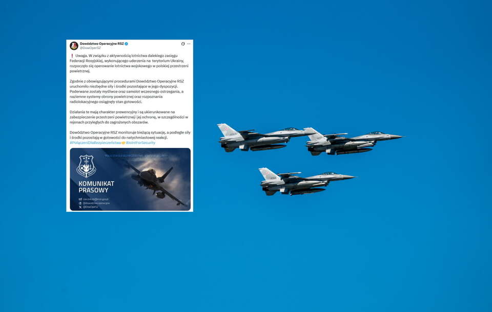 Polskie myśliwce poderwane / autor: Fratria