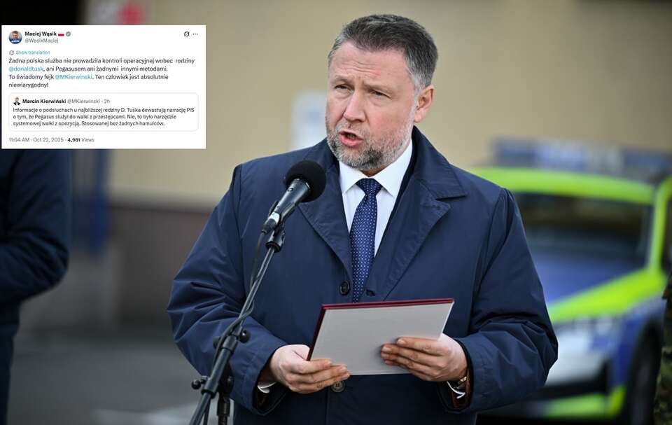 Minister Marcin Kierwiński / autor: PAP/Przemysław Piątkowski