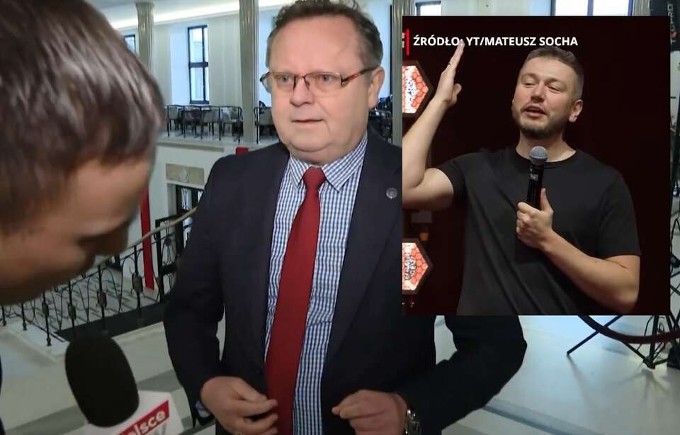 Stand-uper wyśmiał Szejnę. Przywołał rozmowę posła z wPolsce24