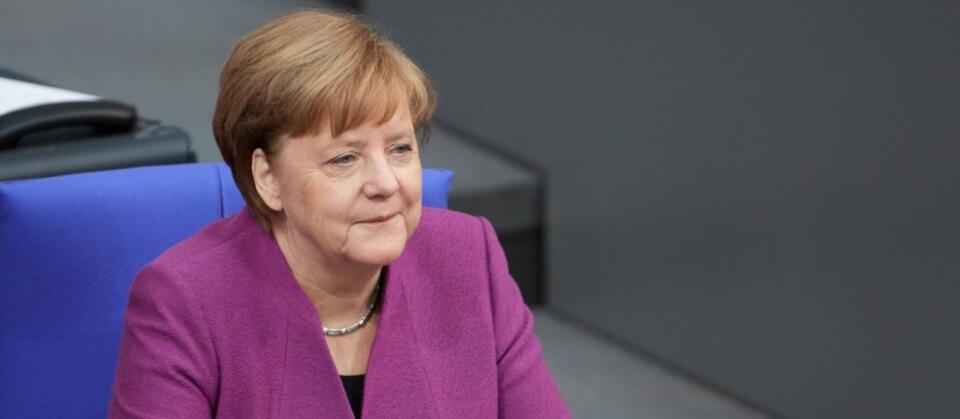 Angela Merkel w Bundestagu  / autor: PAP/epa