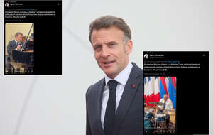 Prezydent Francji Emmanuel Macron  / autor: PAP/EPA/X