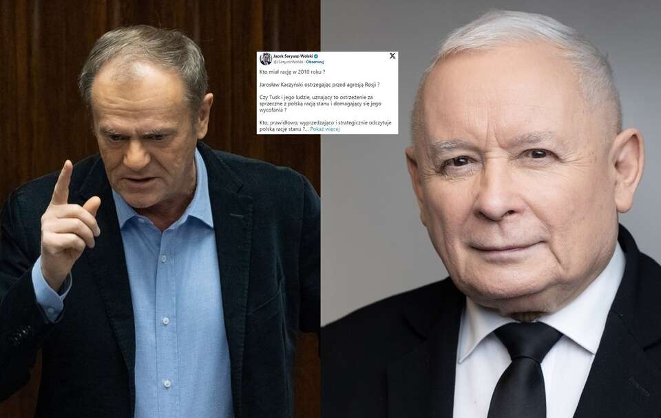 Donald Tusk i Jarosław Kaczyński / autor: Fratria/X Jacek Saryusz-Wolski