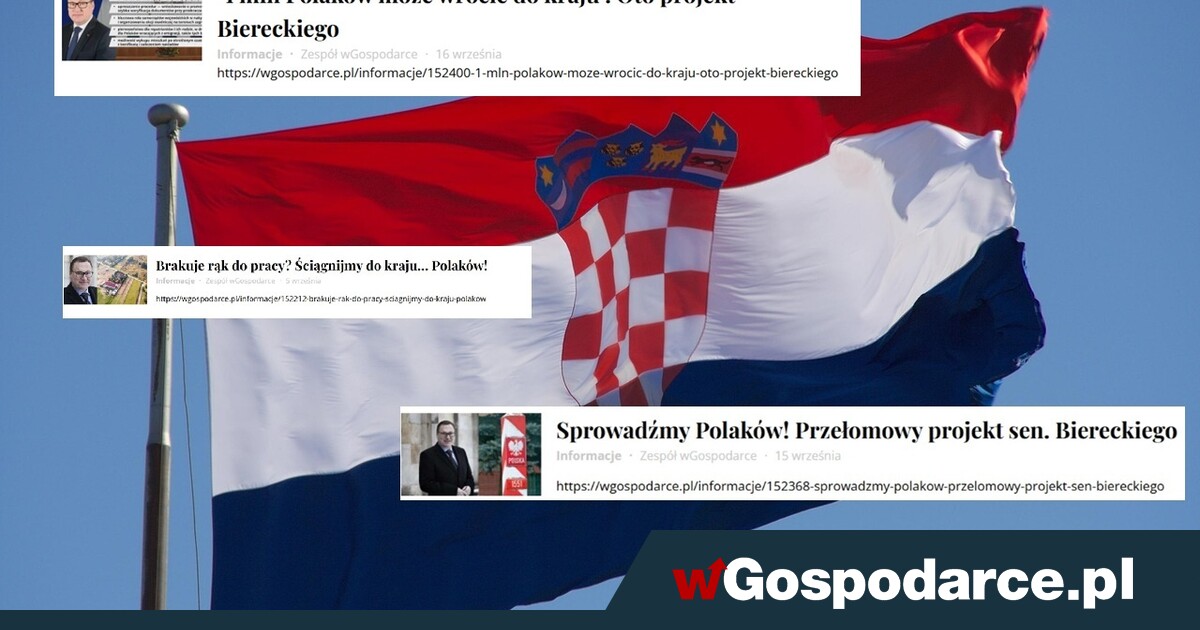 Problem z demografią? Chorwaci już wdrażają polski pomysł