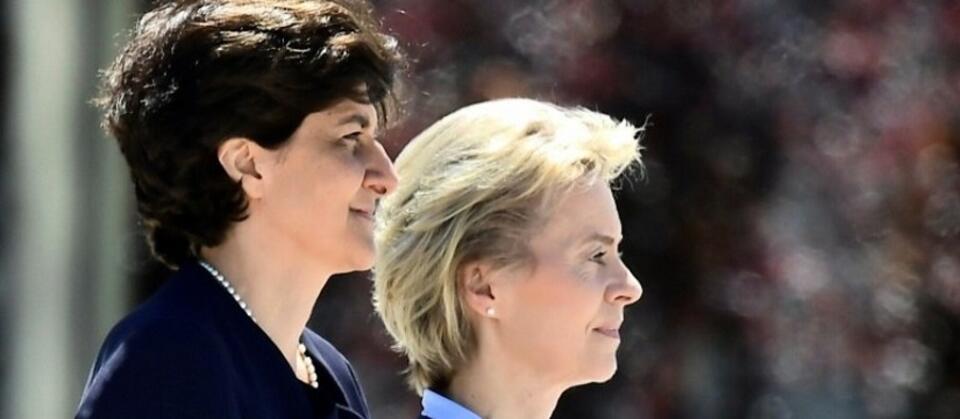 Szefowe MON Niemiec Ursula von der Leyen i Francji Sylvie Goulard / autor: YouTube/m6