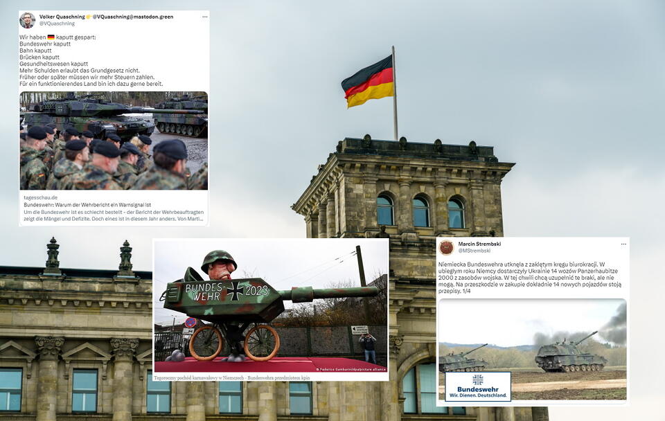 Stan niemieckiej Bundeswehry / autor: Fratria/Twitter
