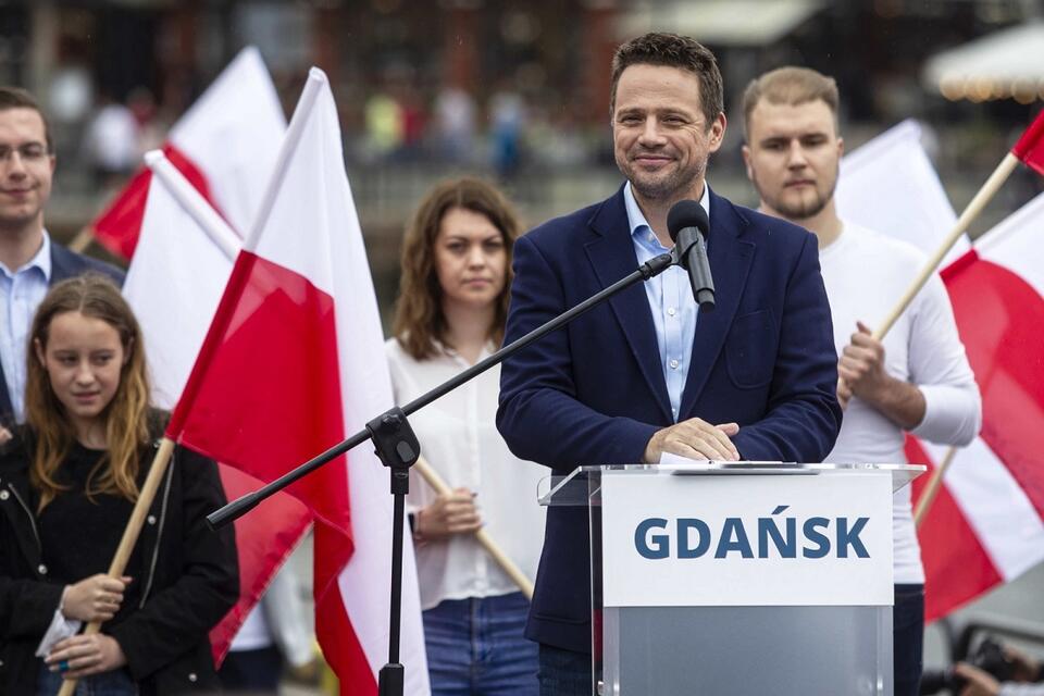 Rafał Trzaskowski podczas wystąpienia w Gdańsku / autor: PAP/Jan Dzban