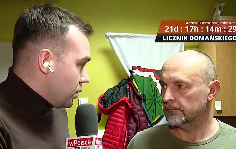 Jarosław Niemiec w rozmowie z reporterem Telewizji wPolsce24 / autor: Telewizja wPolsce24