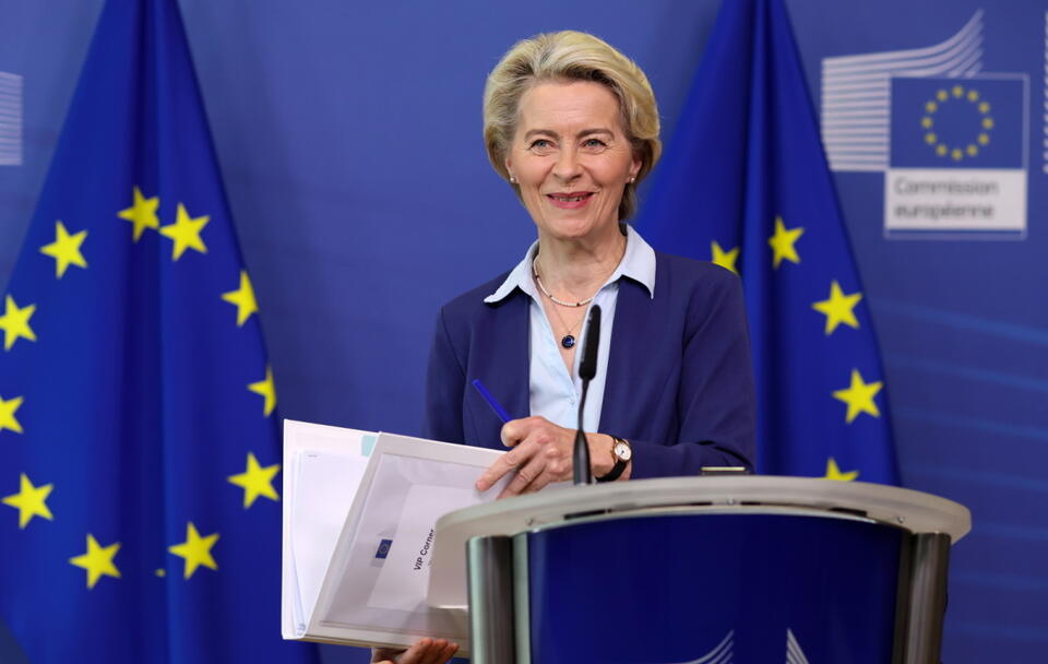 Ursula von der Leyen / autor: PAP/EPA/OLIVIER HOSLET