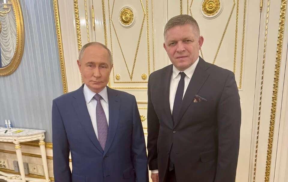 Władimir Putin i Robert Fico / autor: FB/Robert Fico