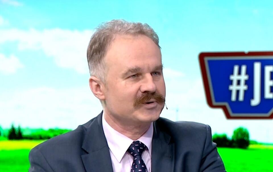 Prof. Waldemar Paruch w programie Jedziemy / autor: screen: TVP Info