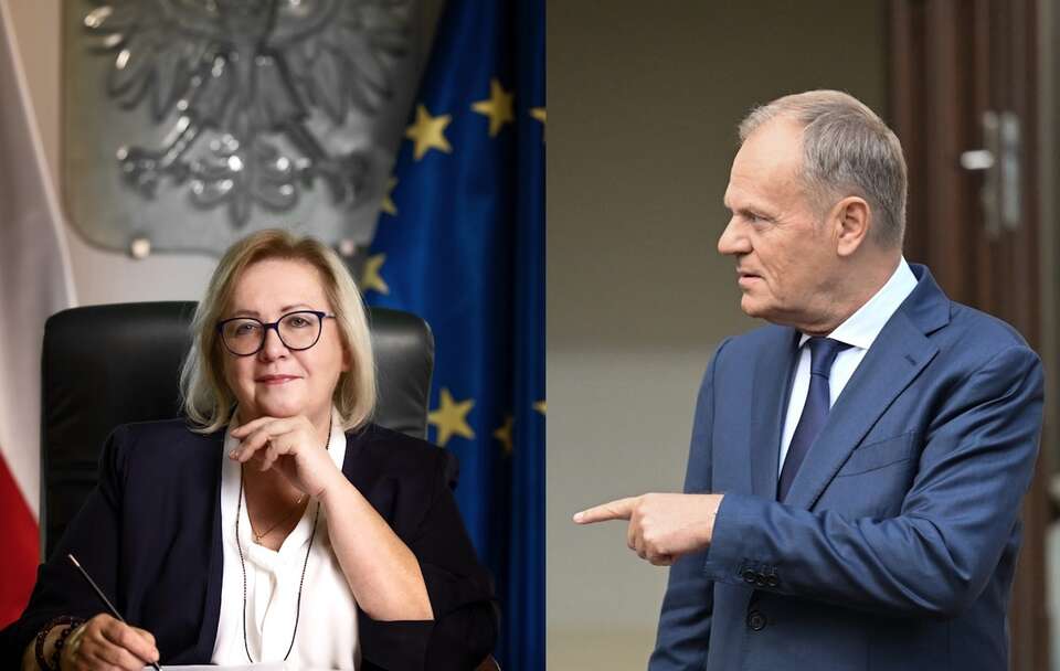 prof. Małgorzata Manowska, Donald Tusk / autor: sn.pl/PAP/Darek Delmanowicz