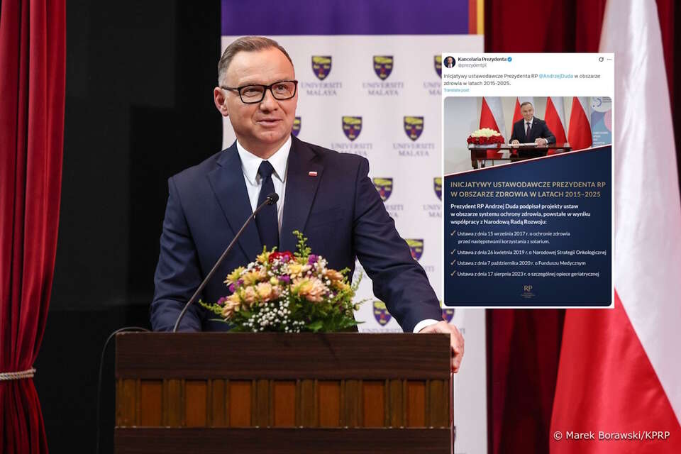 Prezydent Andrzej Duda / autor: Marek Borawski-KPRP/X-Kancelaria Prezydenta, screen