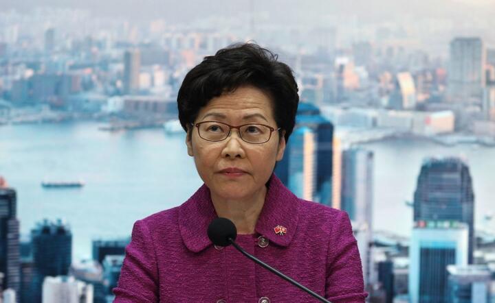 szefowa administracji Hongkongu Carrie Lam / autor: PAP/EPA/JEROME FAVRE