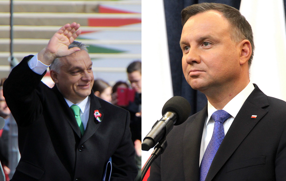 Premier Viktor Orban/Prezydent Andrzej Duda / autor: Fratria