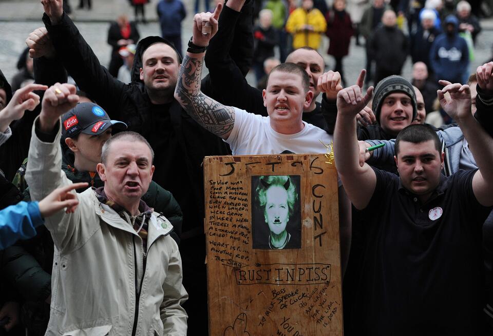 Antythatcherowski wiec w Liverpoolu, PAP/EPA