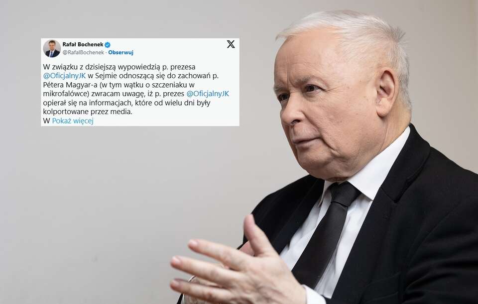 Bochenek broni prezesa Kaczyńskiego po pomyłce / autor: Fratria