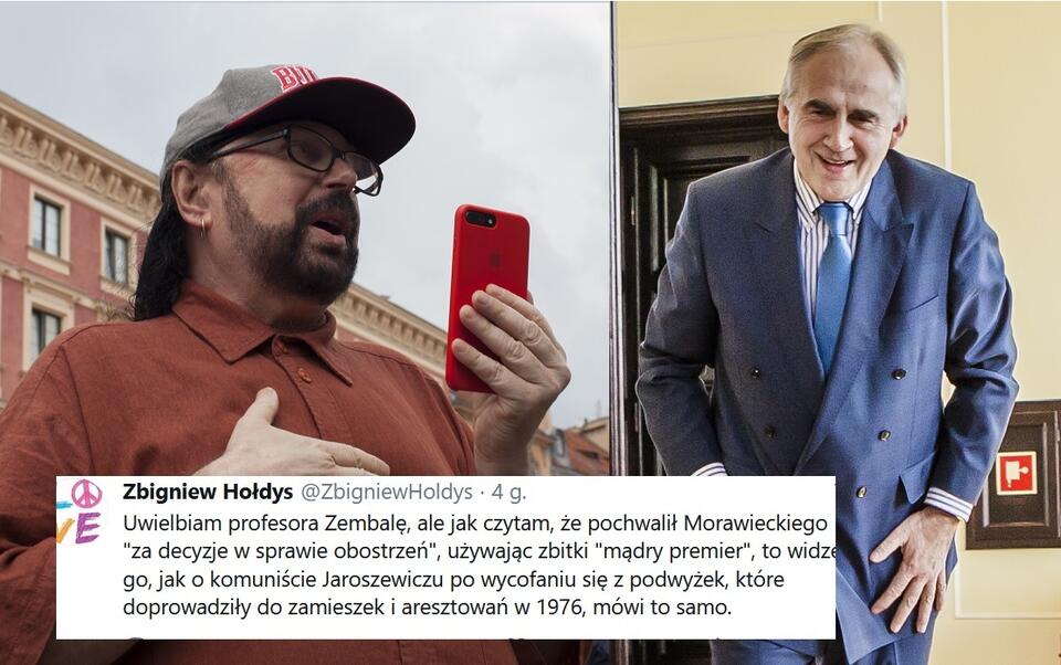 Zbigniew Hołdys/prof. Marian Zembala / autor: Fratria/Twitter/Zbigniew Hołdys