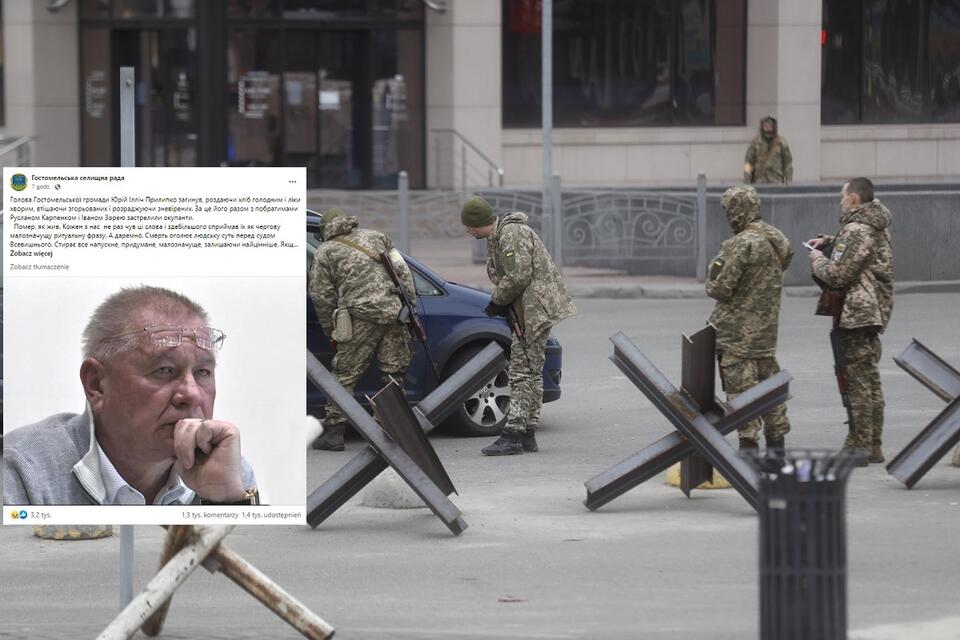 Wojna na Ukrainie. Żołnierze na ulicach Kijowa / autor: PAP/EPA/FB