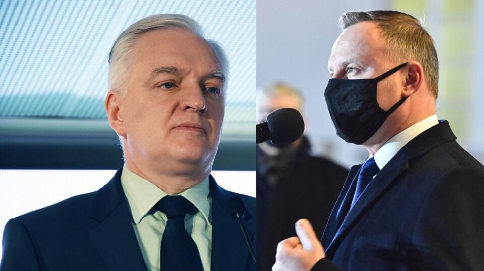Jarosław Gowin/Prezydent Andrzej Duda / autor: Fratria/PAP/Andrzej Lange