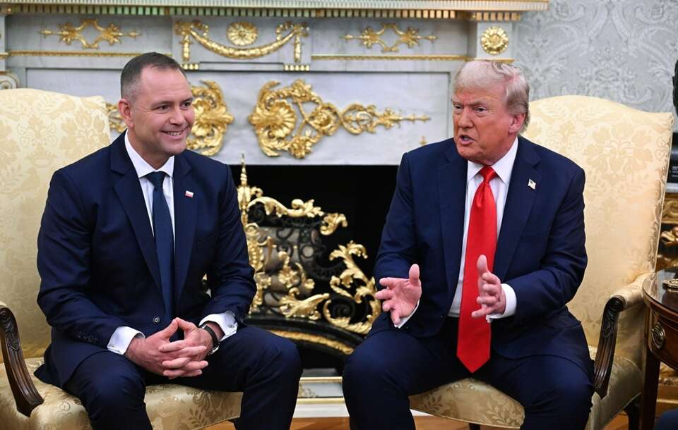 prezydent Nawrocki i prezydent Trump / autor: PAP/Radek Pietruszka
