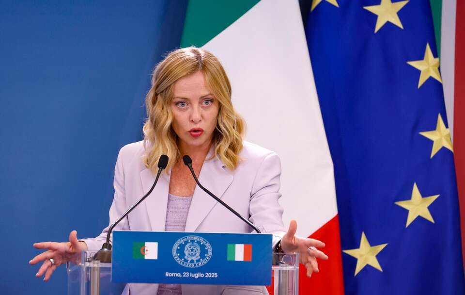 Giorgia Meloni / autor: PAP/EPA/FABIO FRUSTACI