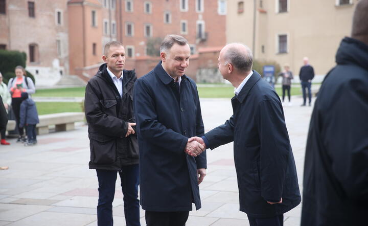 Powitanie Andrzeja Dudy na Wawelu / autor: PAP