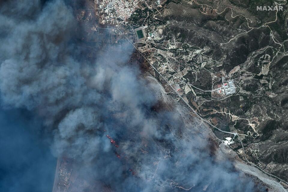 Płonie wyspa Rodos / autor: PAP/EPA