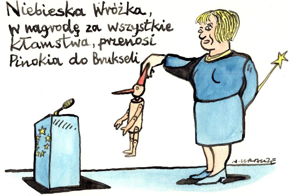 autor: Rys. Andrzej Krauze, 2014 rok