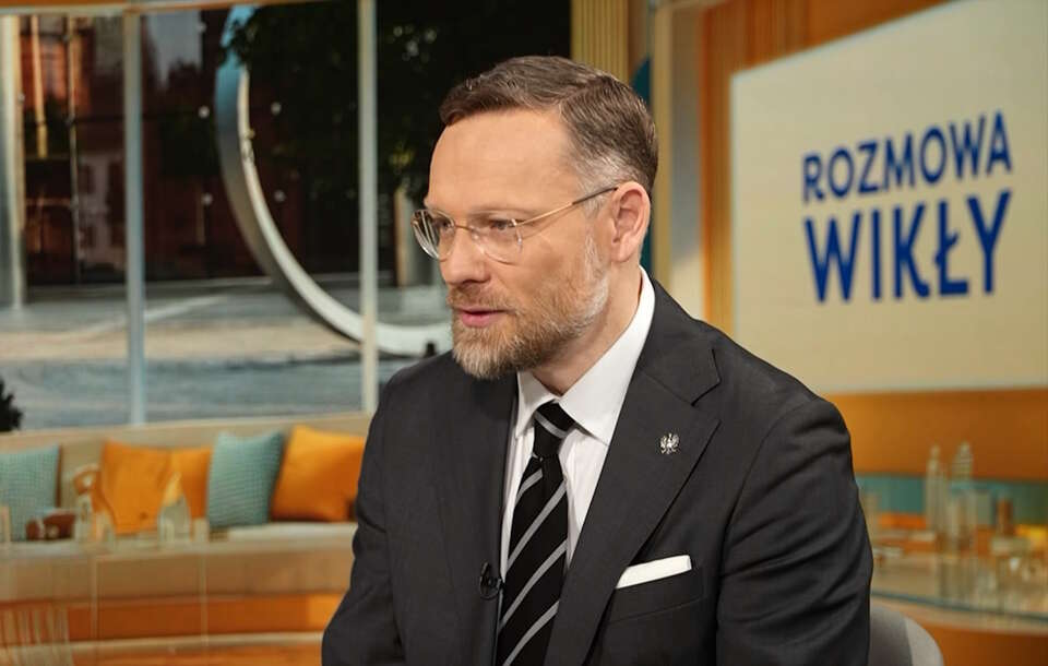 Na zdjęciu szef KPRP Zbigniew Bogucki na antenie Telewizji wPolsce24 / autor: Telewizja wPolsce24