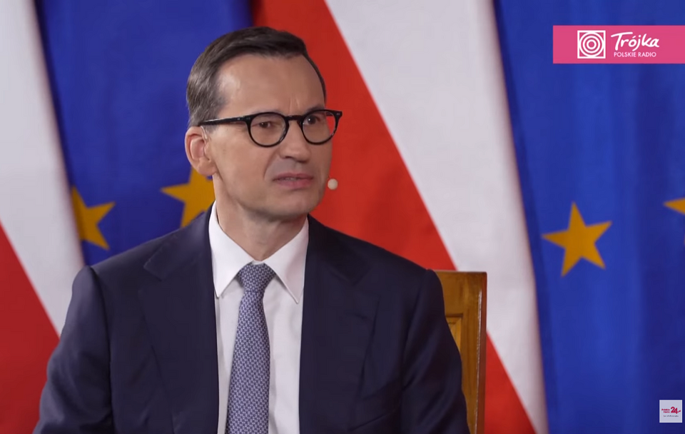 Premier Mateusz Morawiecki w Salonie politycznym Trójki / autor: YouTube/PolskieRadio24_pl