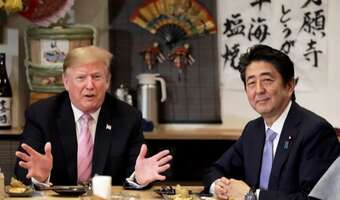 Trump w Japonii – przy golfie o handlu