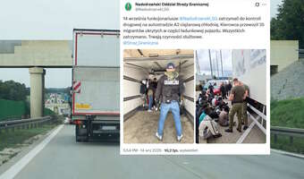 Odkryli 35 migrantów w chłodni. Ciężarówka na trasie A2