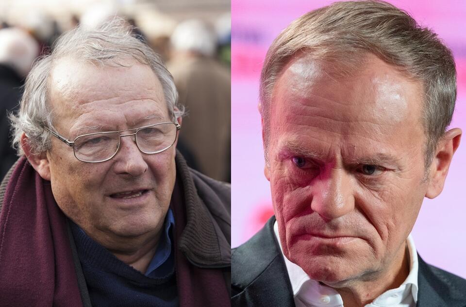 Donald Tusk, Adam Michnik  / autor: Fratria 