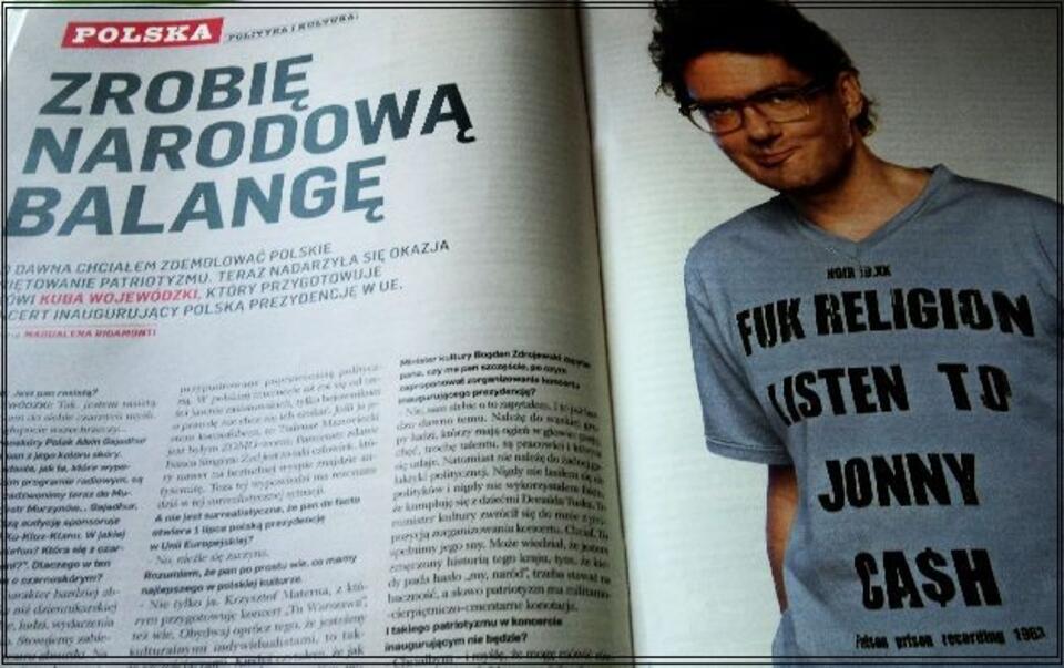 Wojewódzki deklaruje w "Newsweeku", że "pier... religię".  Fot. wPolityce.pl