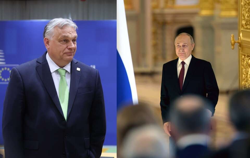 Viktor Orban podczas szczytu w Brukseli; Władimir Putin / autor: PAP/EPA