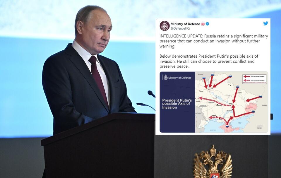 Prezydent Rosji Władimir Putin / autor: PAP/EPA/ALEXEI NIKOLSKY / SPUTNIK / KREMLIN POOL; Twitter/Ministry of Defence
