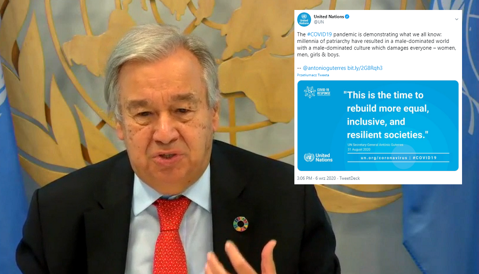Sekretarz generalny ONZ Antonio Guterres / autor: webtv.un.org/Twitter