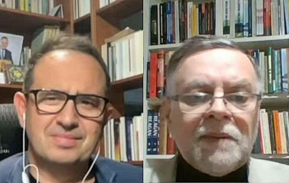 Dr Marek Kawa i Piotr Grochmalski / autor: Telewizja wPolsce24