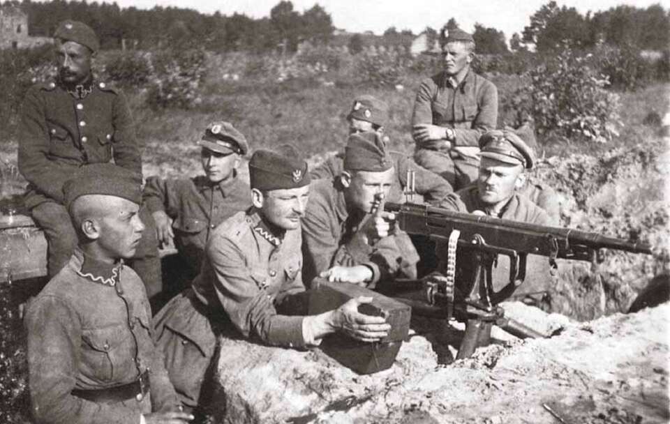 Polskie pozycje pod Miłosną, sierpień 1920 / autor: Wikipedia/Domena publiczna