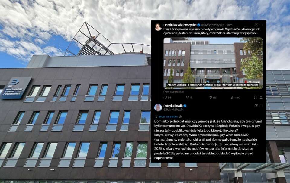Szpital Południowy w Warszawie / autor: PAP/Radek Pietruszka/X