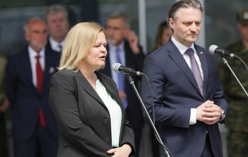 Bartosz Grodecki, Nancy Faeser / autor: PAP/Lech Muszyński