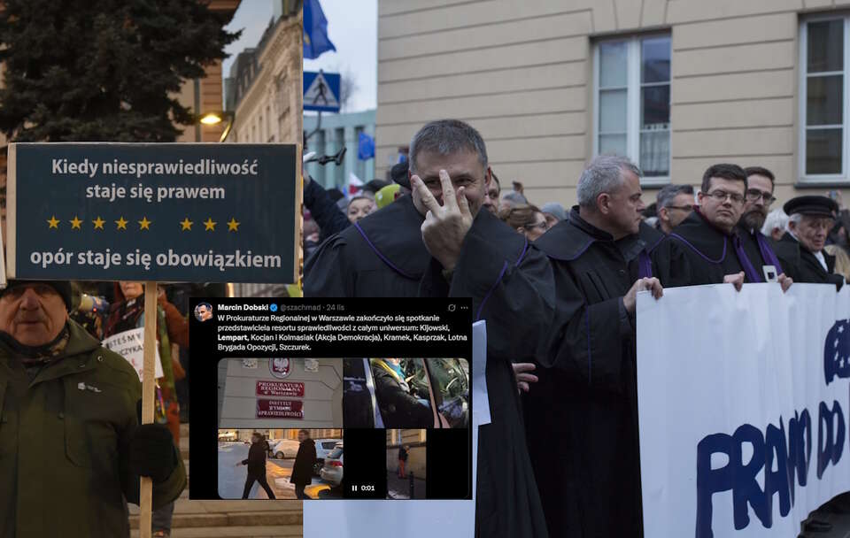 Antypisowscy zadymiarze u Żurka. Co ich łączy? Ruski bluzg