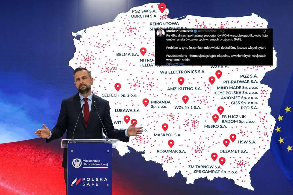 "Poles deserve facts". erstwhile  head of the Ministry of National Defence warns about SAFE
