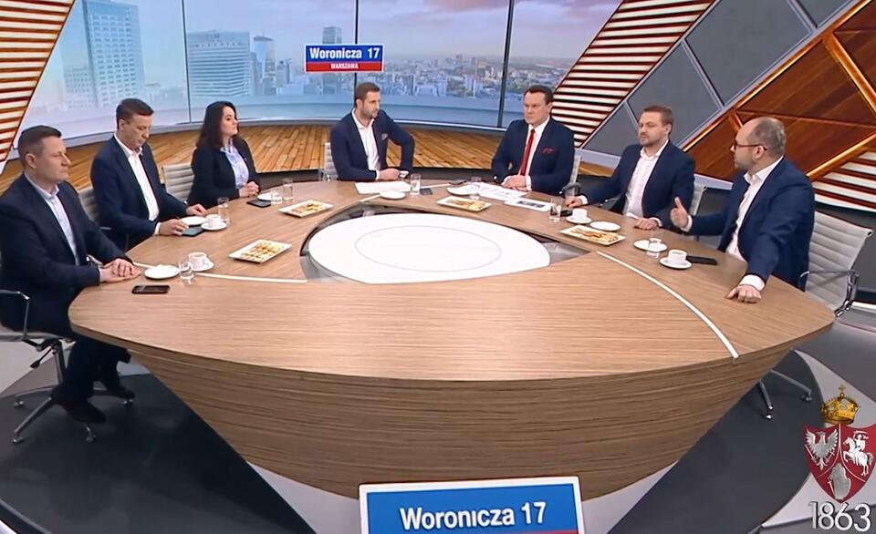 Goście programu "Woronicza 17" / autor: screen TVP Info