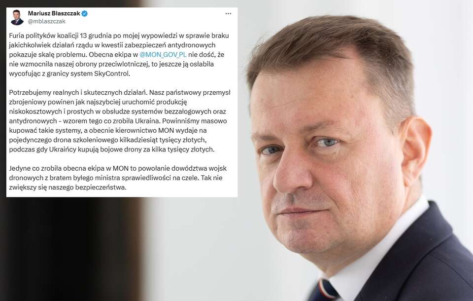 Mariusz Błaszczak / autor: Fratria