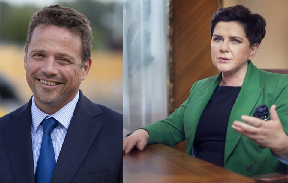 Prezydent Warszawy Rafał Trzaskowski/Była premier Beata Szydło / autor: Fratria