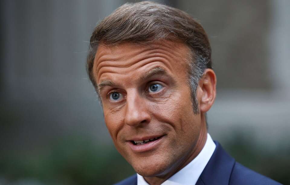 Emmanuel Macron / autor:  EPA/YVES HERMAN / POOL Dostawca: PAP/EPA.