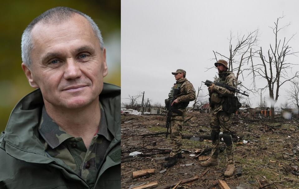 Gen. Roman Polko/ukraińscy zołnierze / autor: Fratria/PAP/EPA/SERGEY DOLZHENKO